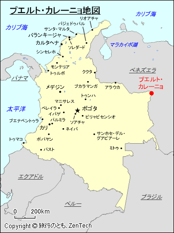 プエルト・カレーニョ地図