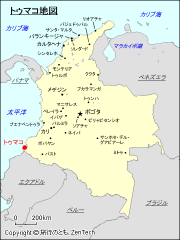 トゥマコ地図