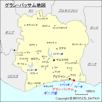 グラン・バッサム地図