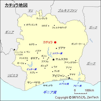 カチョラ地図