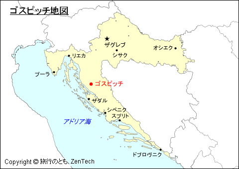 ゴスピッチ地図