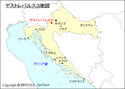 ヤストレバルスコ地図