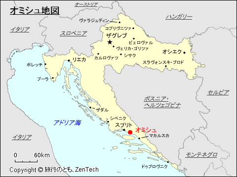 オミシュ地図