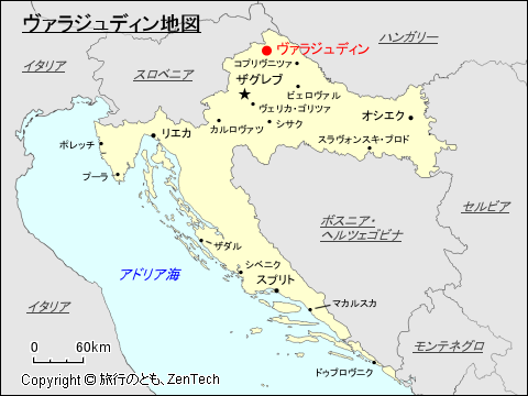 ヴァラジュディン地図