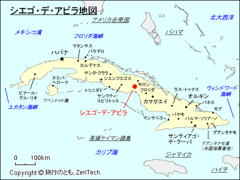 シエゴ・デ・アビラ地図