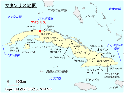 マタンサス地図