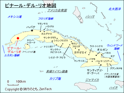 ピナール・デル・リオ地図