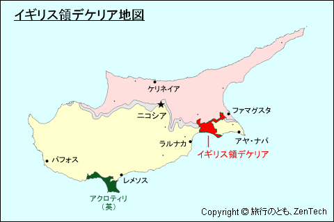 イギリス領デケリア地図