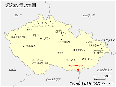 ブジェツラフ地図
