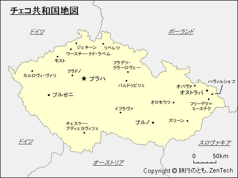 チェコ共和国地図