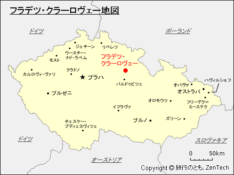 フラデツ・クラーロヴェー地図