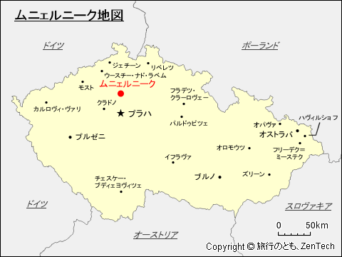 ムニェルニーク地図