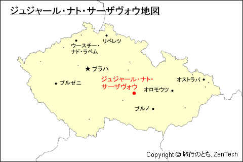 ジュジャール・ナト・サーザヴォウ地図