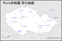 チェコ河川地図