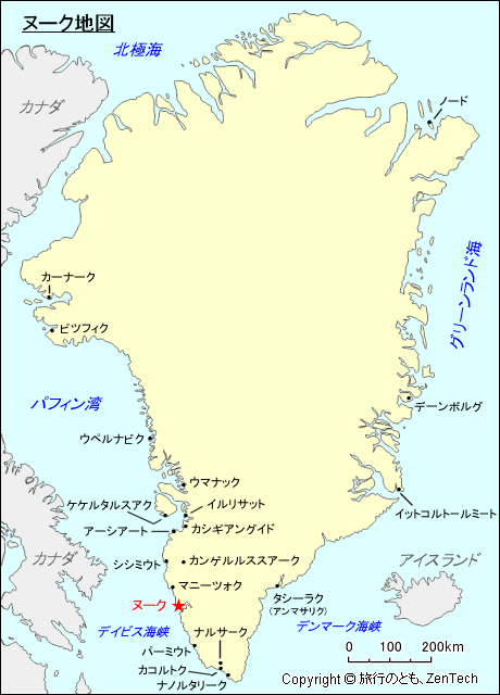 ヌーク地図