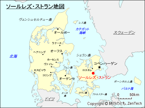 ソールレズ・ストラン地図