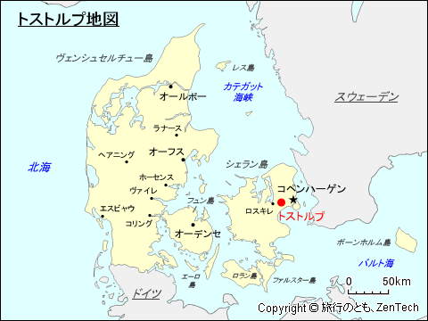 トストルプ地図