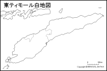 東ティモール白地図