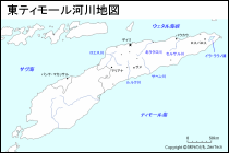 東ティモール河川地図