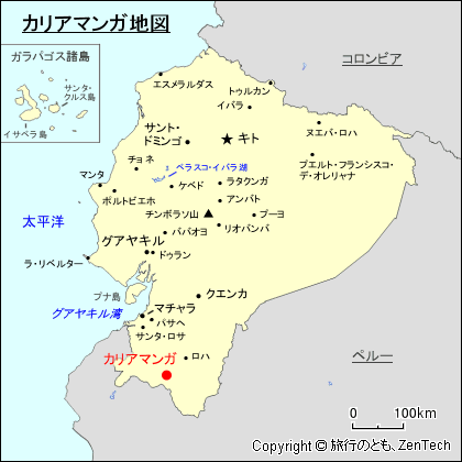 カリアマンガ地図