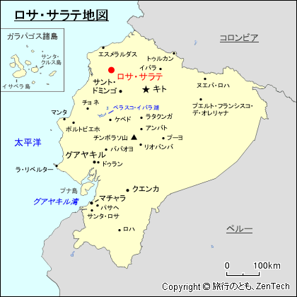 ロサ・サラテ地図