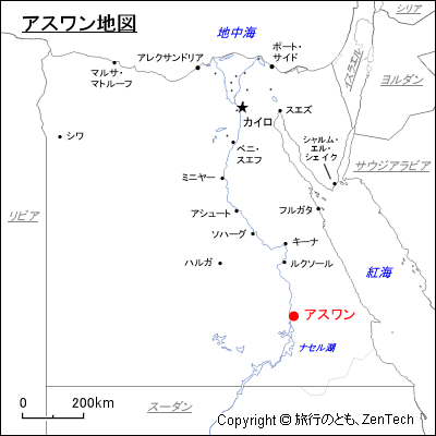 アスワン地図