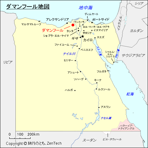 ダマンフール地図