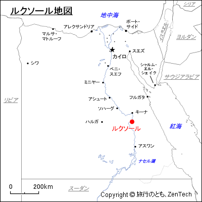 ルクソール地図