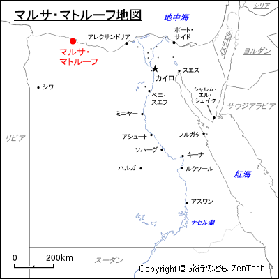 マルサ・マトルーフ地図