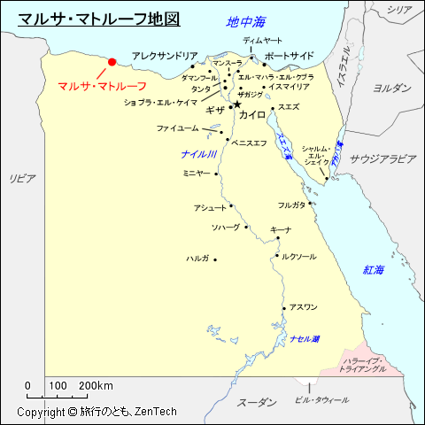 マルサ・マトルーフ地図