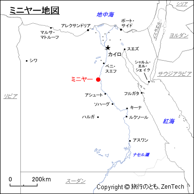 ミニヤー地図