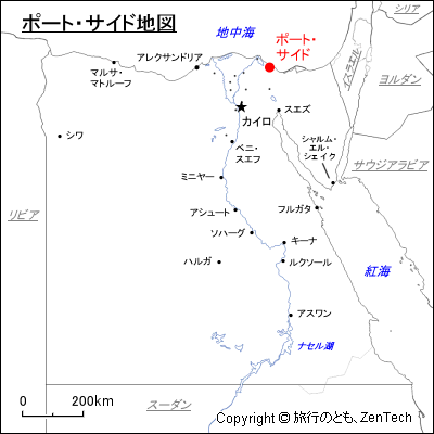 ポート・サイド地図