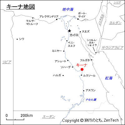 キーナ地図