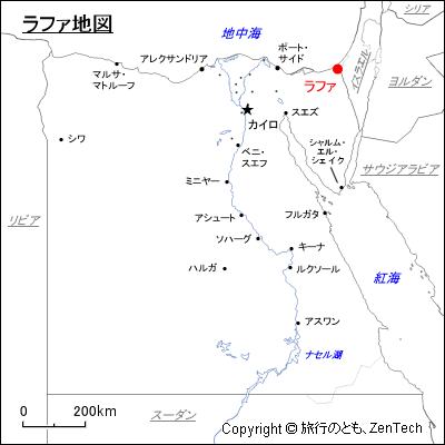 ラファ地図