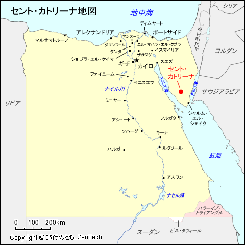 セント・カトリーナ地図