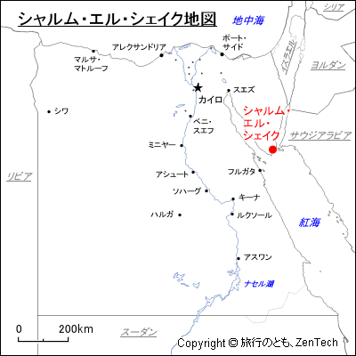 シャルム・エル・シェイク地図