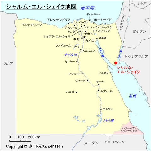 シャルム・エル・シェイク地図