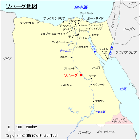 ソハーグ地図