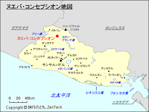 ヌエバ・コンセプシオン地図