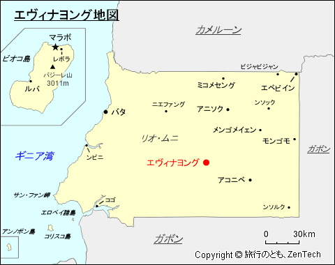 エヴィナヨング地図