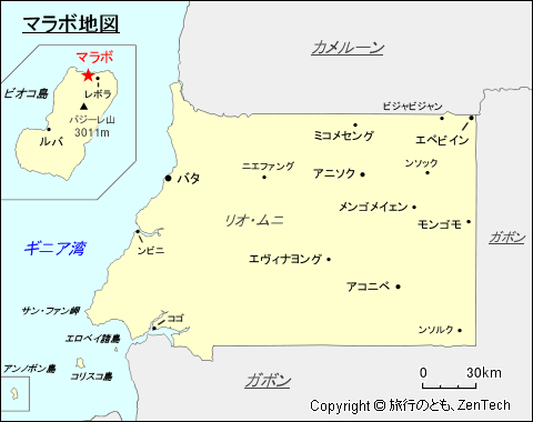 マラボ地図