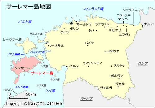 サーレマー島地図