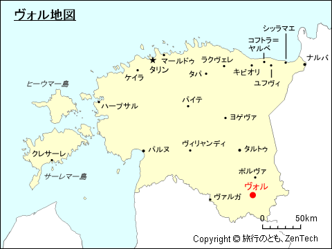 ヴォル地図
