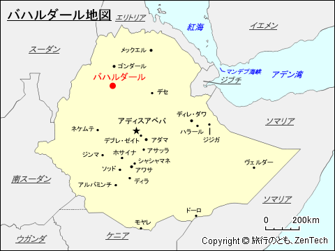 バハルダール地図