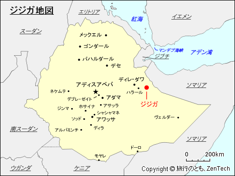 ジジガ地図