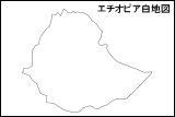 エチオピア白地図