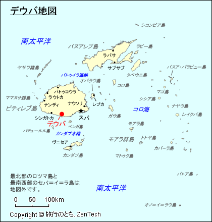 デウバ地図