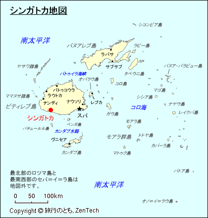 シンガトカ地図