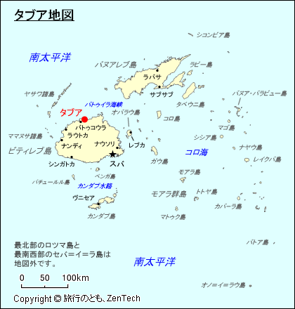タブア地図