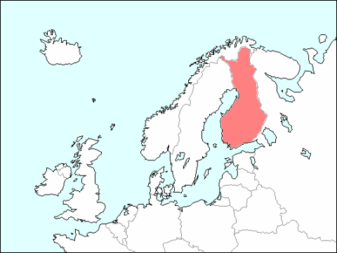 フィンランド地図 旅行のとも Zentech